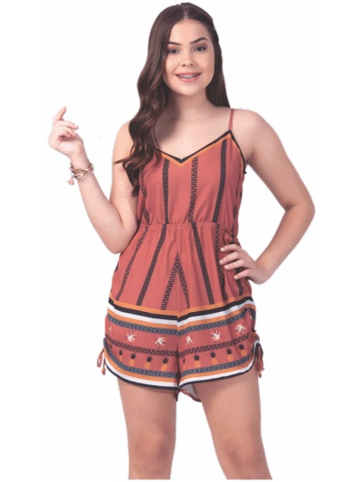Macaquinho Feminino Juvenil Estampado